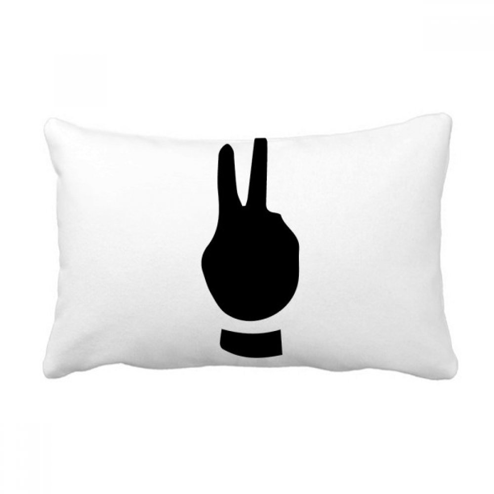 Coussin lombaire motif silhouette deux gestes multicolore pour canapé salon 40x60cm