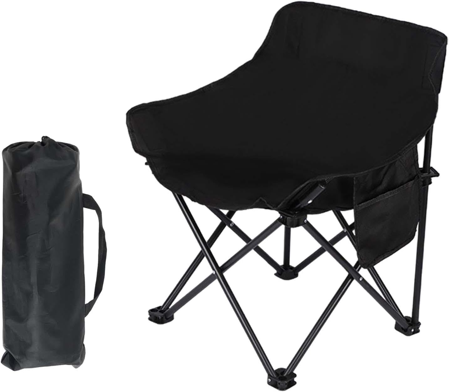 Folding Camping Chair Outdoor Moon Chair Folded Portable