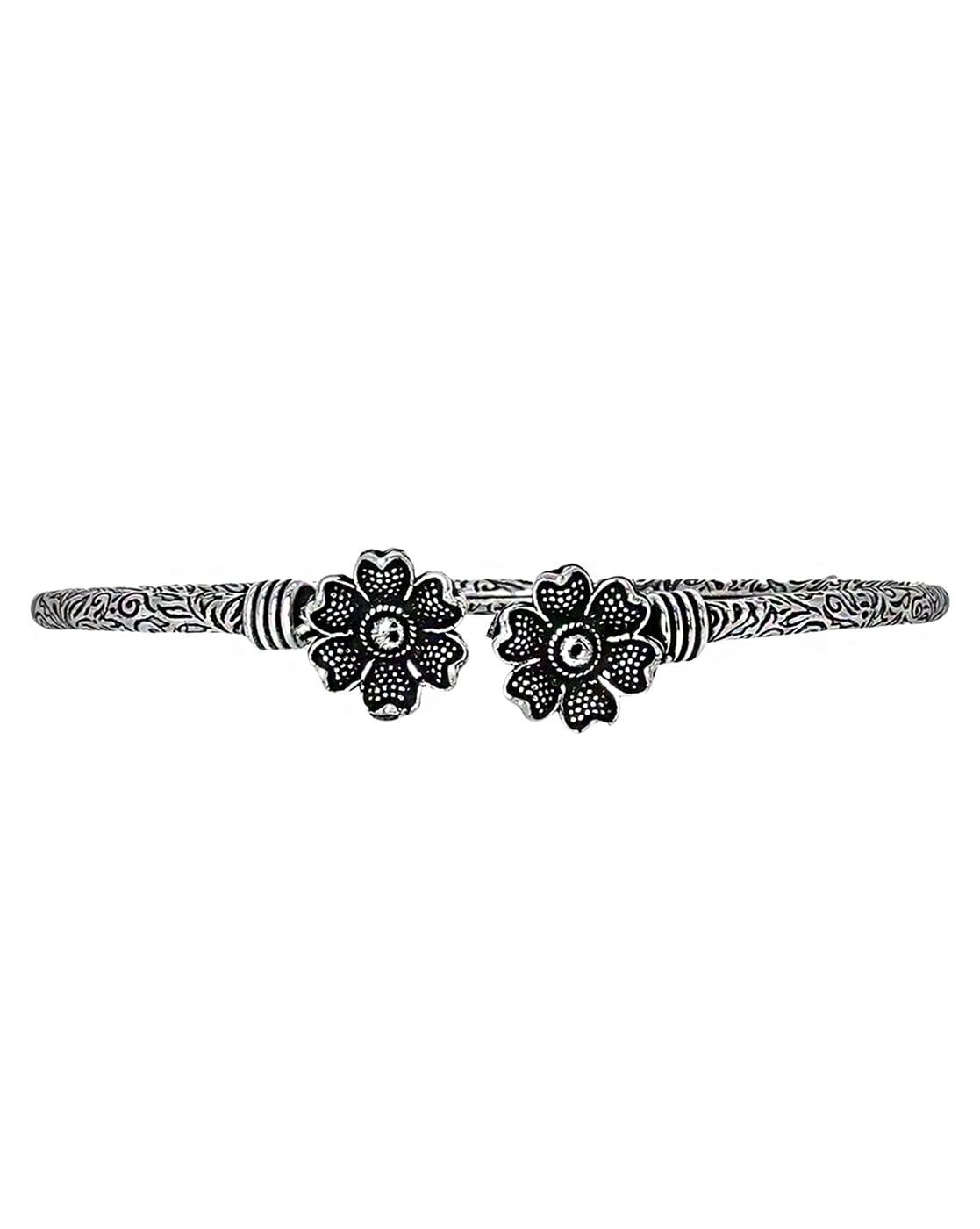 See full amazon price history chart for TEEJH Aastha Silver Oxidised Floral Bracelet For Women TEEJH Aastha Silver Oxidised Floral Bracelet For Women (B09J55RS72) Amazon Price History, Amazon Price Tracker