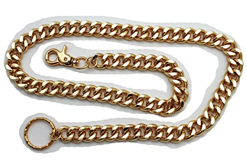 Men Wallet Chain Links Key Gold Metal 33