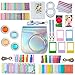 ZWOOS 12 en 1 Accessoires pour Instax Mini 9/ Mini 8/ Mini 8+/ Mini 8S Appareil Photo, Comprend Étuis pour Appareil Photo/Album/Lentille/Filtres/Cadres (Laser Argent)