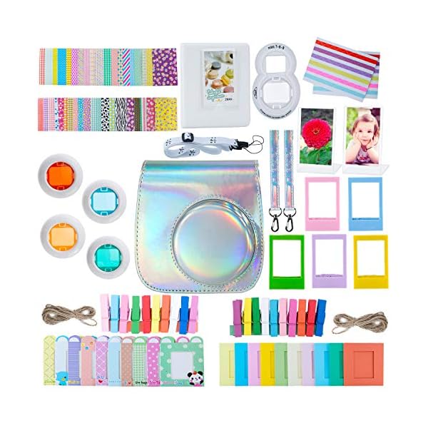 ZWOOS 12 in 1 Zubehör kompatibel mit Instax Mini 9/ Mini 8/ Mini 8+/ Mini 8S Sofortbildkamera, Kameratasche und Zubehör…