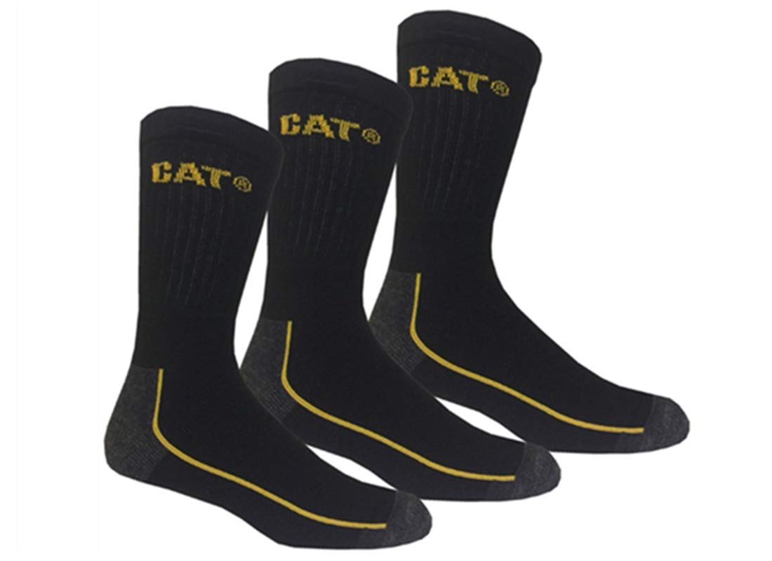 Caterpillar Robust Work Socks 3 Paires Chaussettes Travail Hommes CORDURA FIBER TECHNOLOGY