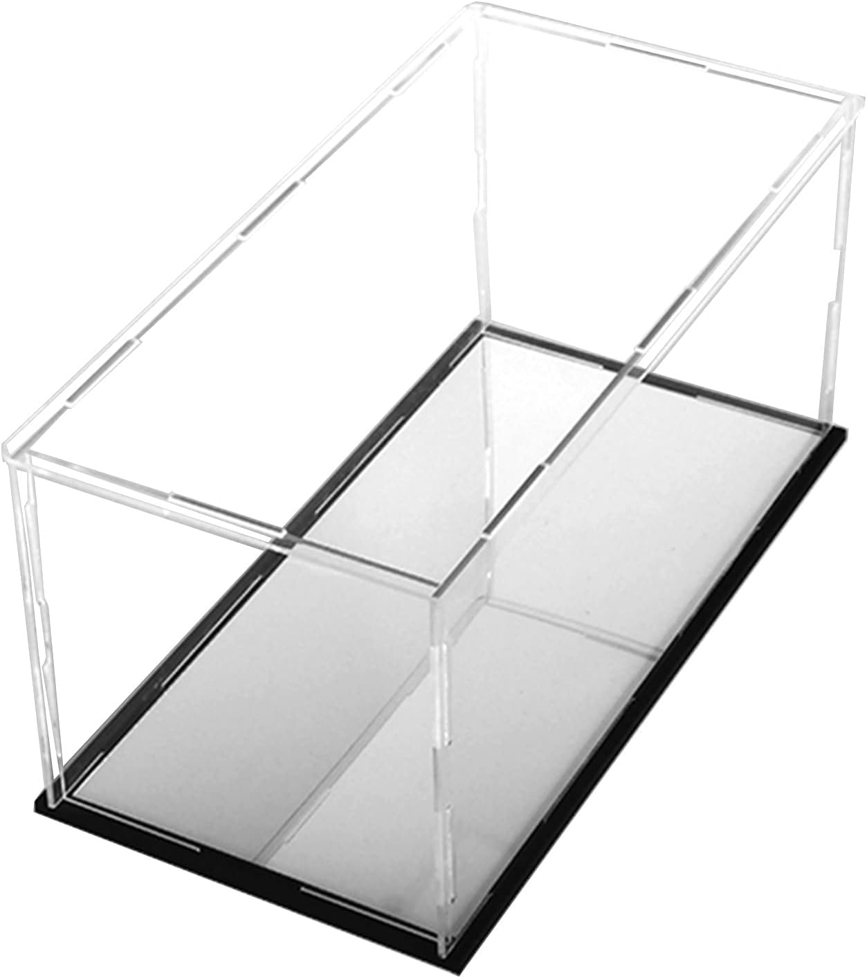Acrylic Storage Display Case, Acrylic Display Case Collectibles Model Cube Removable Black Base Transparent Multisize((LxWxH)10x10x10cm)