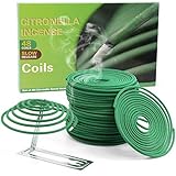 Incense Coils, Citronella Incense Coil for Summer, Citronella Fragrance Spiral for Outdoor & Indoor,