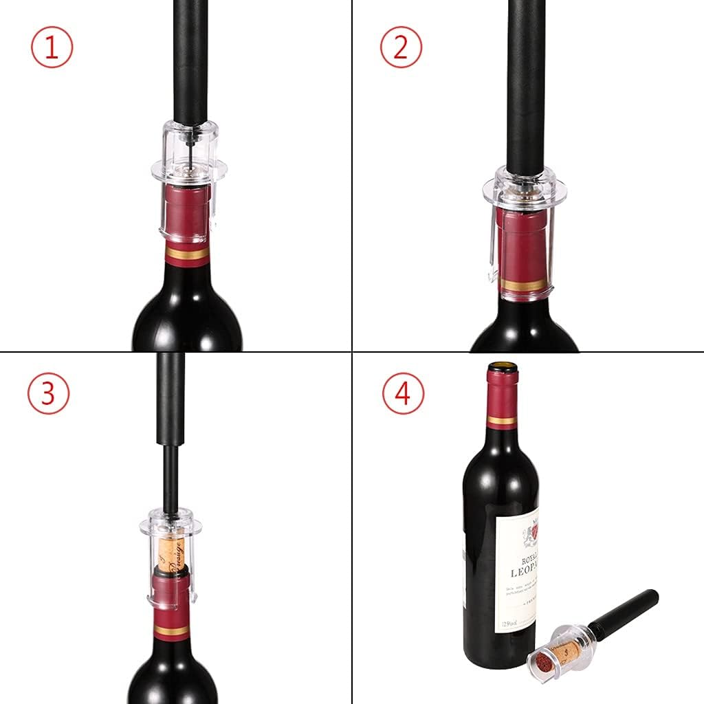 Air Pump Wine Bottle Opener Pressure Vacuum Red Stopper Beer Lid Corkscrew Corks out Tool Stainless Steel Pin