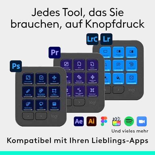 Logitech MX Creative Console, Programmierbares Tastenfeld – Ansicht 4