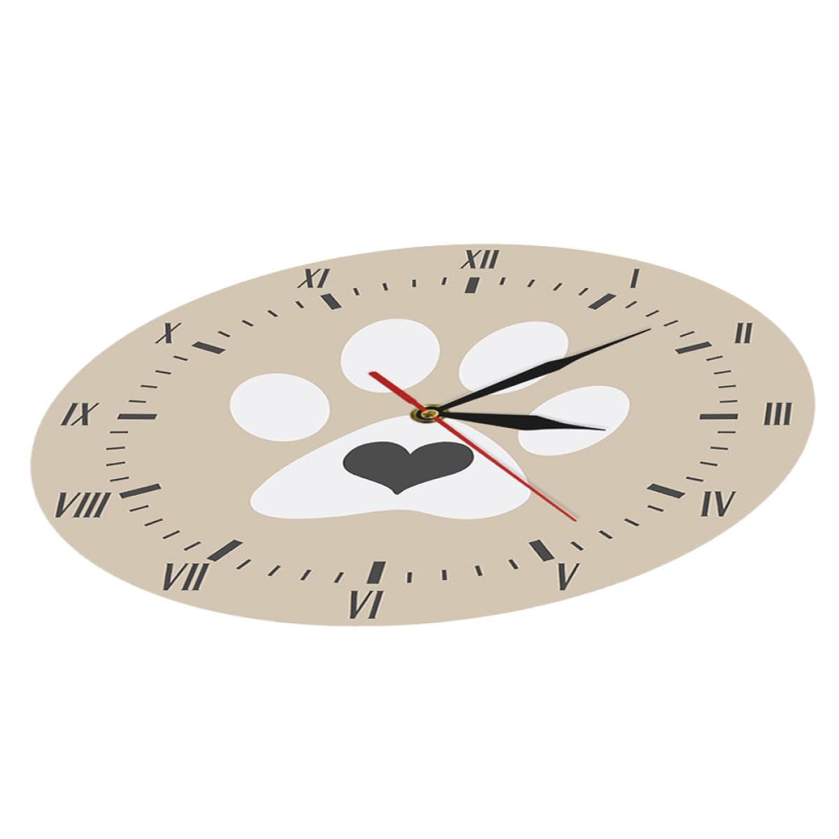 Horloge murale silencieuse KICHOUSE 12 pouces sans tic-tac pour un sommeil serein