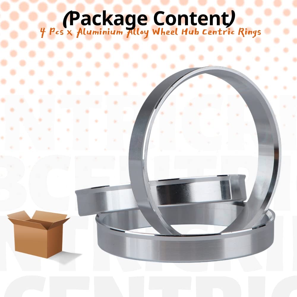 Anelli Plastica Abs Anelli Centraggio CRK 66,6x57,1mm Blu - Coprimozzi Auto Made In Germany Anelli Blu - Foto 4