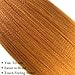 Gozill Ombre Braiding Hair Pre stretched Ginger Orange Blonde Hair for Braiding Prestretched Twist Gyal Hypoallergenic Non Toxic Synthetic Knotless