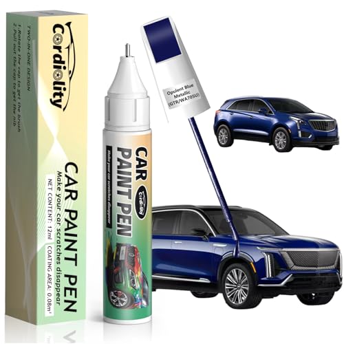 Image of Opulent Blue Metallic(GTR /WA705U) Touch Up Paint Pen for Cadillac,Car Paint Scratch Repair Pen Quick and Easy Fix Auto Paint Scratch