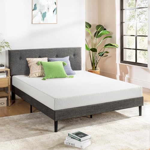 Image of Best Price Mattress 6 inch Twin Mattress Bed-In-A-Box, Green Tea Memory Foam, White