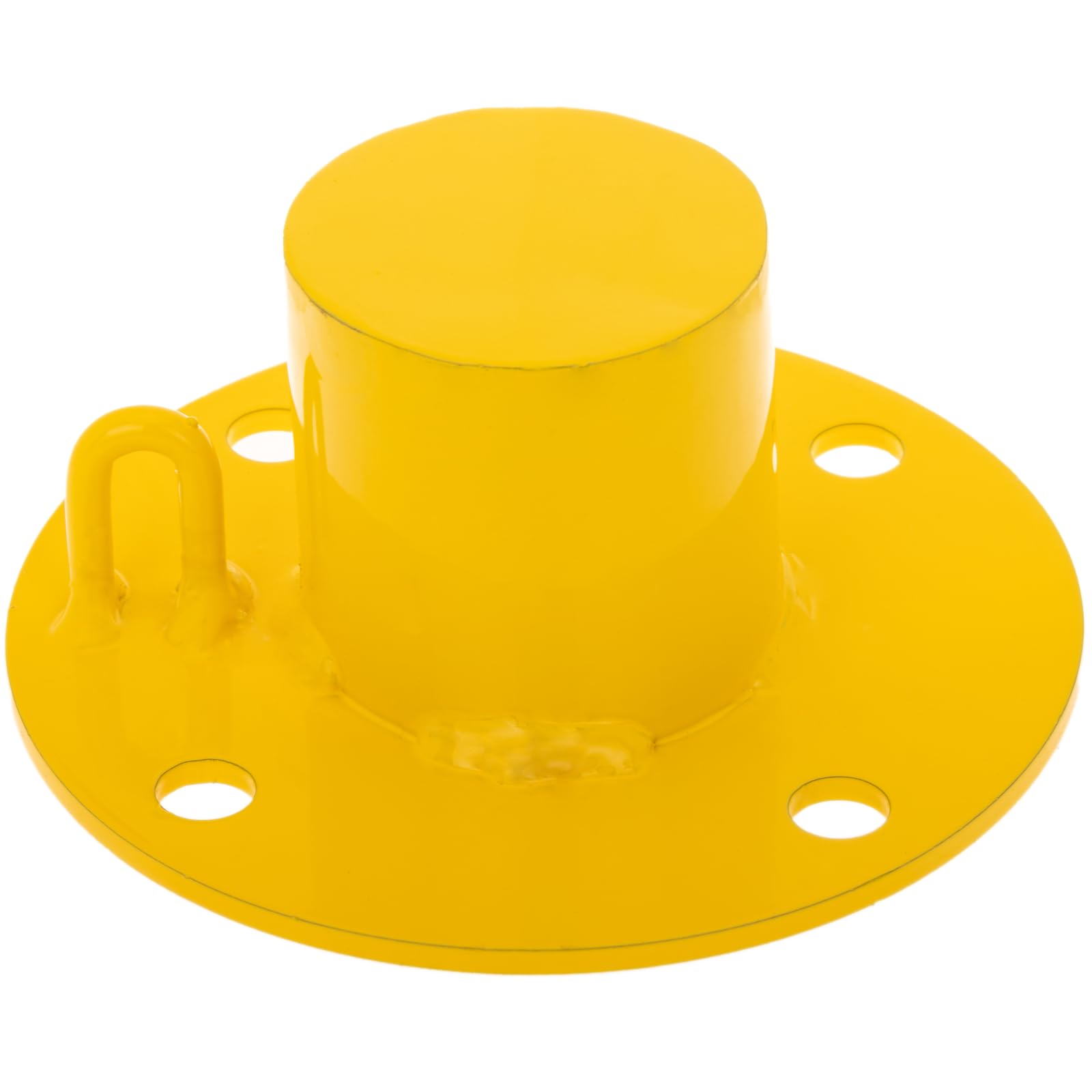 Pilonas bolardos de acero 76x600mm base clavada removible Pack 2 uds