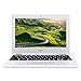Acer Chromebook CB3-131-C3SZ 11.6-Inch Laptop (Intel Celeron N2840 Dual-Core Processor,2 GB RAM,16 GB Solid State Drive,Chrome), White(Certified Refurbished)
