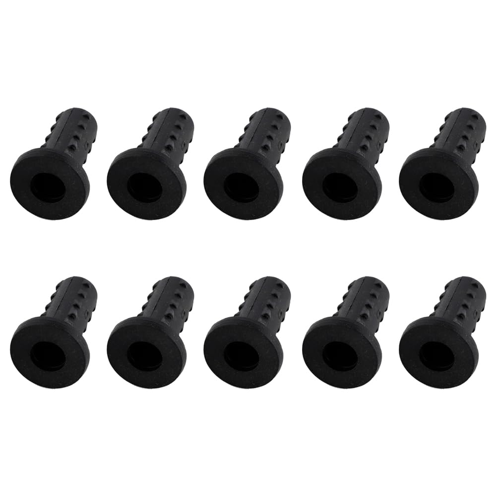 10 Pcs Caster Sockets, Plastic Caster Stem Sleeve, Wheel Socket Furniture Insert for Stem Caster, Grip Ring Caster, Chair Legs