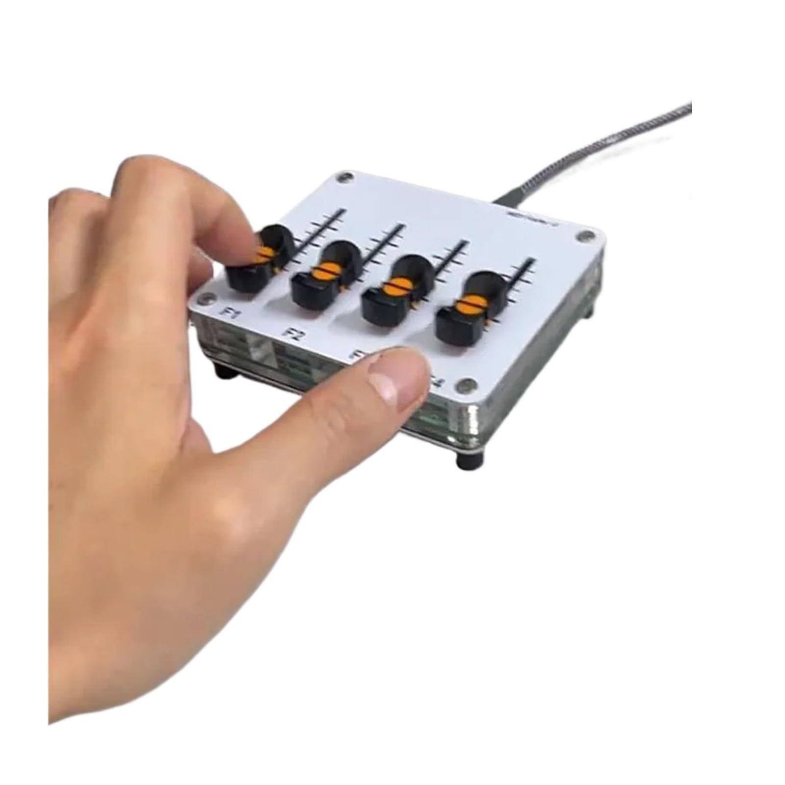 Controlador de software MIDI de 4 canales con fader de 42 mm y barra de empuje, con información CC personalizada, interfaz USB y host de música. Eficiencia