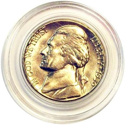 Direct-Fit Coin Capsules For Nickel size 21.2mm Box of 50