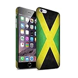 STUFF4 Matte Hard Back Snap-On Phone Case for Apple iPhone 6S+/Plus / Jamaica/Jamaican Design / Flags Collection