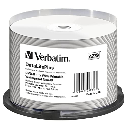 DVD-R Verbatim DataLifePlus 43734 pour graver vos films de vacances