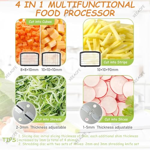 Máquina cortadora automática de papas y cebolla multifuncional miniatura 2