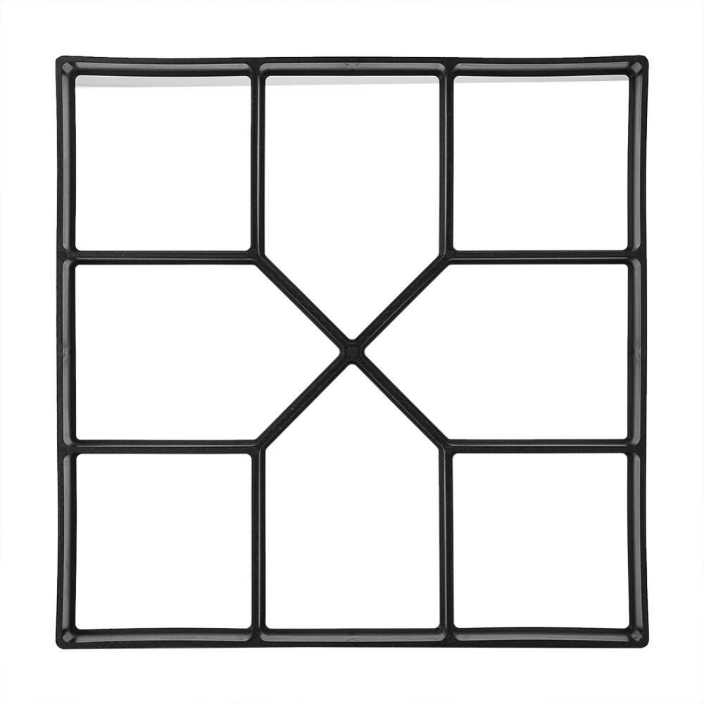 GOTOTOP Plantilla de pavimento de molde de hormigón para jardín y terraza, molde de plástico para losas de acera, 40x40x4cm, gris