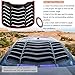 Rear & Side Window Louvers Windshield Sunshade Cover Fits for Ford Mustang 2015-2023 in GT Lambo Style ABS Matte Black