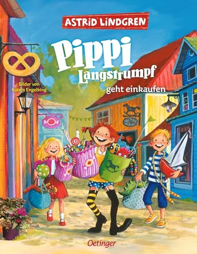 Pippi Langstrumpf geht einkaufen: Kunterbuntes Pippi Langstrumpf-Bilderbuch...