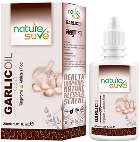 Nature Sure Garlic Oil for Ringworm and Athlete's Foot in Men & Women - 1 Pack (30ml)