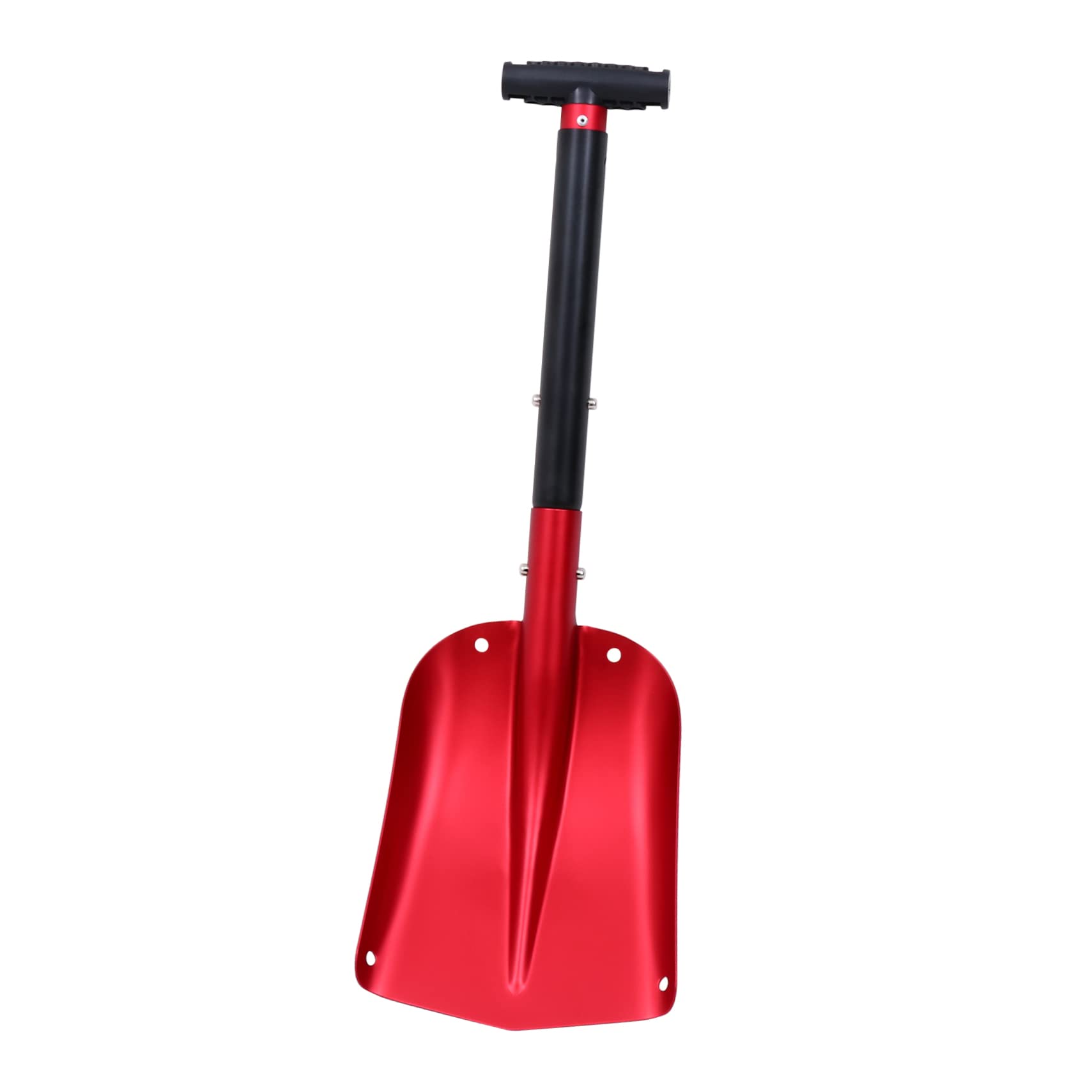 KONTONTY 1pc Snow Shovel Emergency Shovel Wide Shovel Detachable Snow Car Tool Snow for Car Winter Deicing Combos Winter Shovel Snow Removing Tool Ice Scraper Aluminum Alloy Red Telescopic