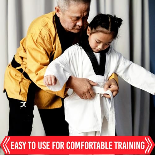 Mycritee SU-US-81194 Taekwondo Uniform White Belt For Women - Judo Belt Women Jiu Jitsu Gi Karate Belt Martial Arts Training Equipment White Belts thumb #6
