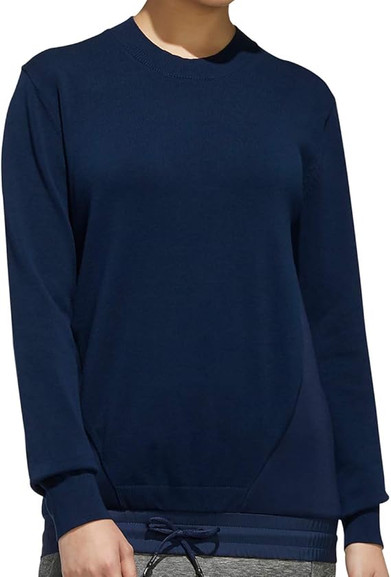 Amazon アディダスゴルフ Adicross クルーネック 長袖セーター レディース Ghs カレッジネイビー 日本 Xs 日本サイズxs相当 セーター 通販