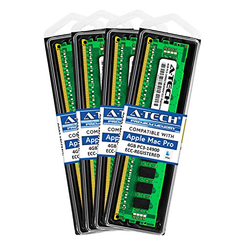 A-Tech for Apple 16GB キット (4X 4GB) DDR3 1867MHz / 1866MHz PC3-14900 Mac Pro MacPro6,1 Late 2013 ME253LL/A A1481 MD878LL/A メモリ RA