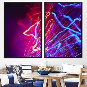 signwin 2 Piece Framed Canvas Wall Art Abstract...
