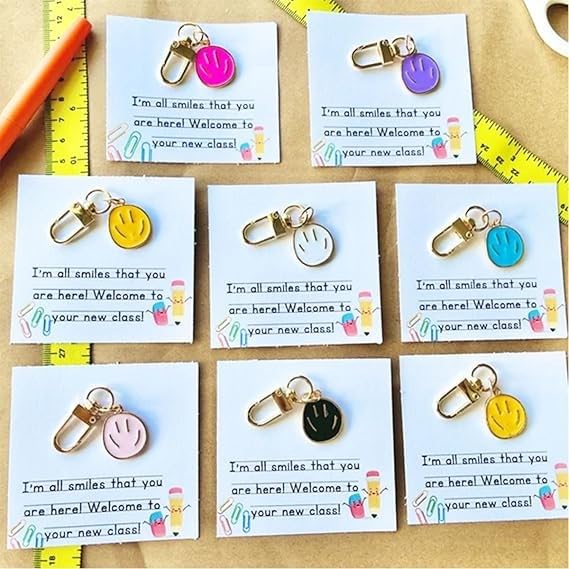 Lot De 5/25/50 Cadeaux De Premier Jour D'école Pour étudiants, Lot Varié De Porte-clés Pour étudiants, Bienvenue à Votre Nouvelle Classe, Sacs Cadeaux De Rentrée Scolaire, Cadeau De L'enseignant