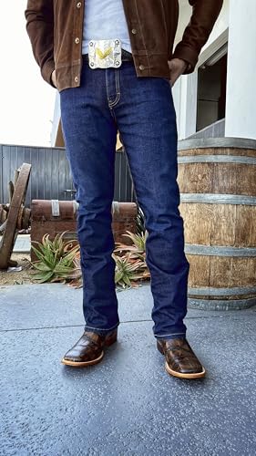 Joe Boots Alligator Premium Leather Print Square Toe Western Cowboy Boot 1.5 Heel Embroider Tabacco Color3