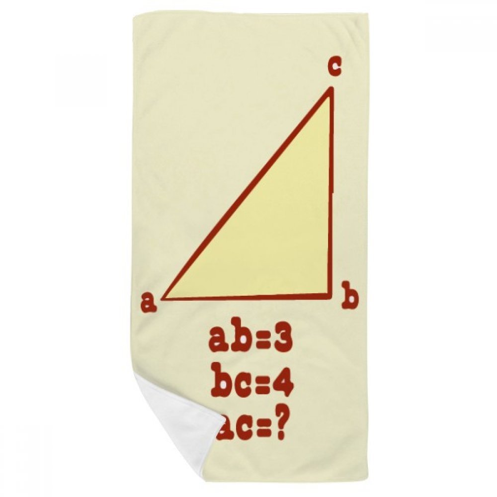 Gant de toilette long 35x70cm doux au motif triangle illustration