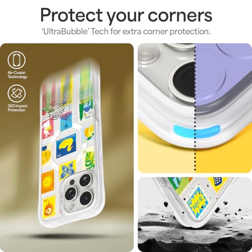 Image of CYRILL UltraSheer Mag Designed for iPhone 16 Pro Max Clear, Matte [Anti-Fingerprint] [Anti-Slip] Shock-Absorbent Phone Case for iPhone 16 Pro Max, Compatible with MagSafe - Clear Postmarked