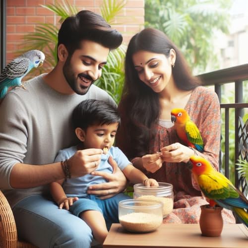 Image of Boltz Best Bird Food for Conures, Natural and Healthy Premium Seed Mix for Conure Parrot, Daily Birds Treat for Conures, Complete Nutrition to All Life Stages (1 KG (Pack of 5))
