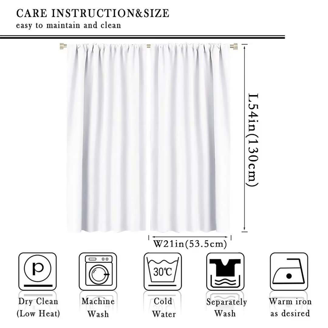 Boho Cartoon Curtains 3D Strawberry Bohemia Fruit Rod Pocket Blackout Window Treatment for Kitchen Living Room Girls Woman Room Decor Art Printed Window Drapes 42x54in