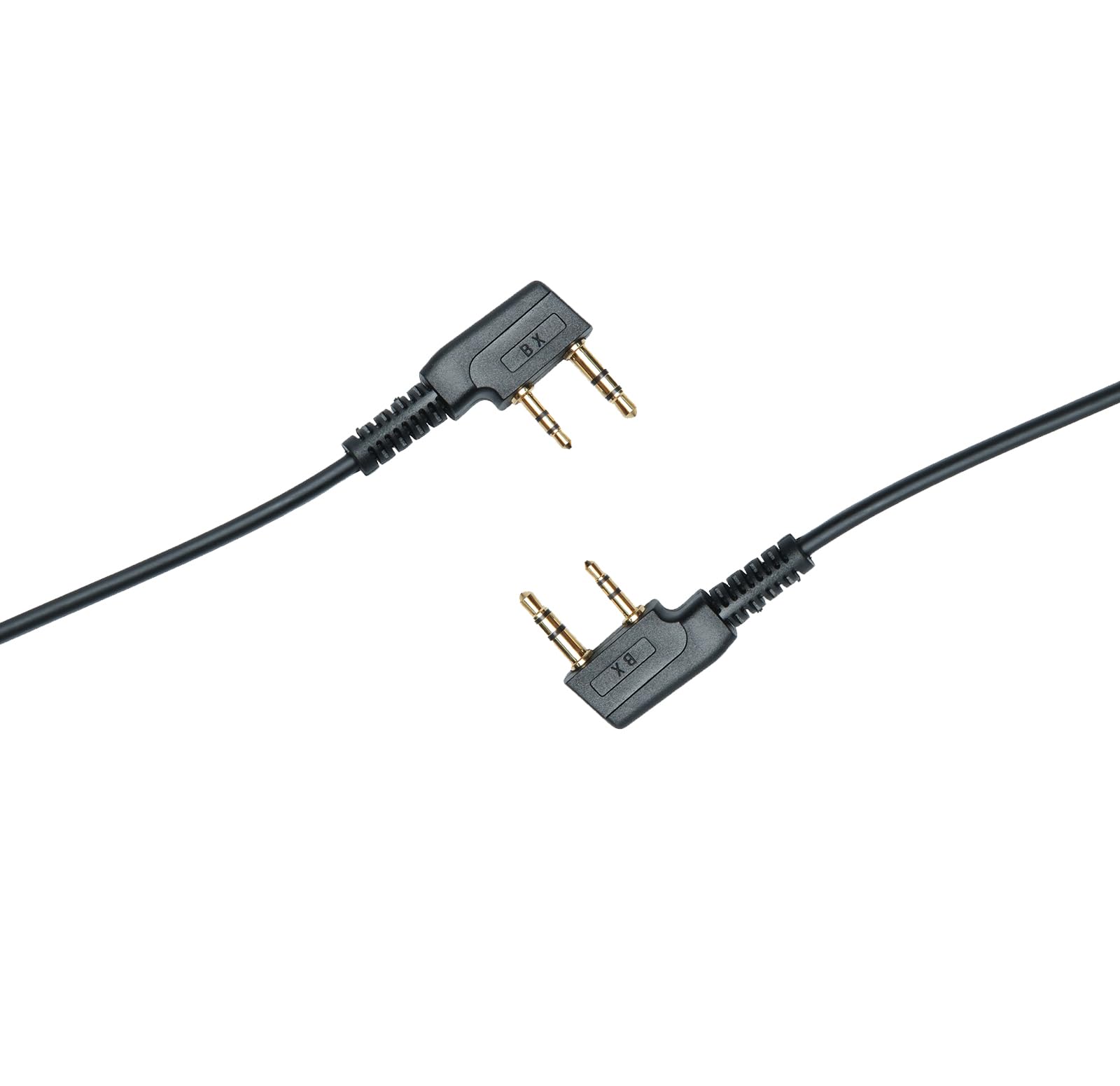 Sarcia Zestaw słuchawkowy z mikrofonem PTT kompatybilny z Kenwood NX-1200 NX-1300 TK-2107 Baofeng UV-5R UV-82 BF-F8HP K1 RT21 RT22 RT68 H-777S Pxton Walkie Talkie 2-drożne radio z rurką akustyczną, 2