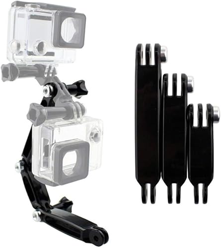 Brazo de extensión para GoPro, 3 en 1, extensor de montaje de brazo pivote ajustable, agarre de mano monopod compatible con todas las cámaras GoPro