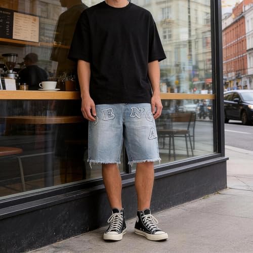 Bcnokfc Baggy Denim Skate Shorts