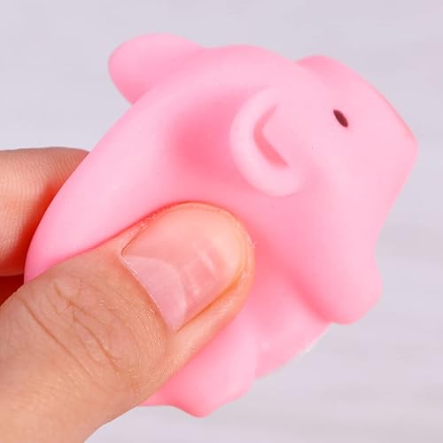 Miniatura 6 de TOYANDONA 20pcs Mini Squeaky Pig Perro Juguete Chirriante Cerdo Juguete De Goma Perro Juguete Cerdo De Juguete De Cerdo