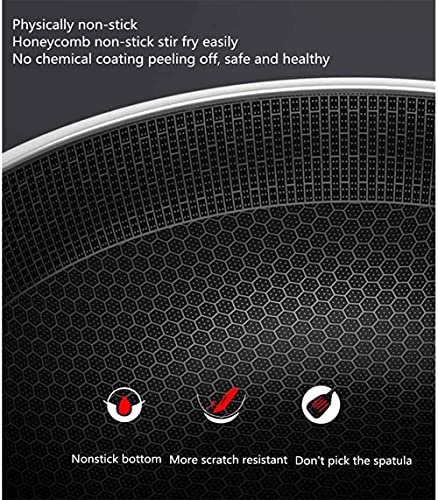 Wok de acero inoxidable con tapa, 34 cm miniatura 3
