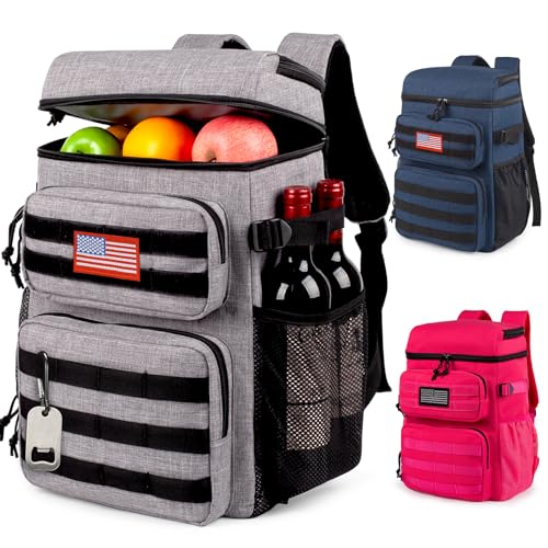 Image of Tactical Backpack Cooler,Soft Lightweight Leakproof Cooler Backpack,Insulated Cooler Bag,Portable Soft Cooler Bag Waterproof for Beach, Travel, Camping, Picnic, Hiking