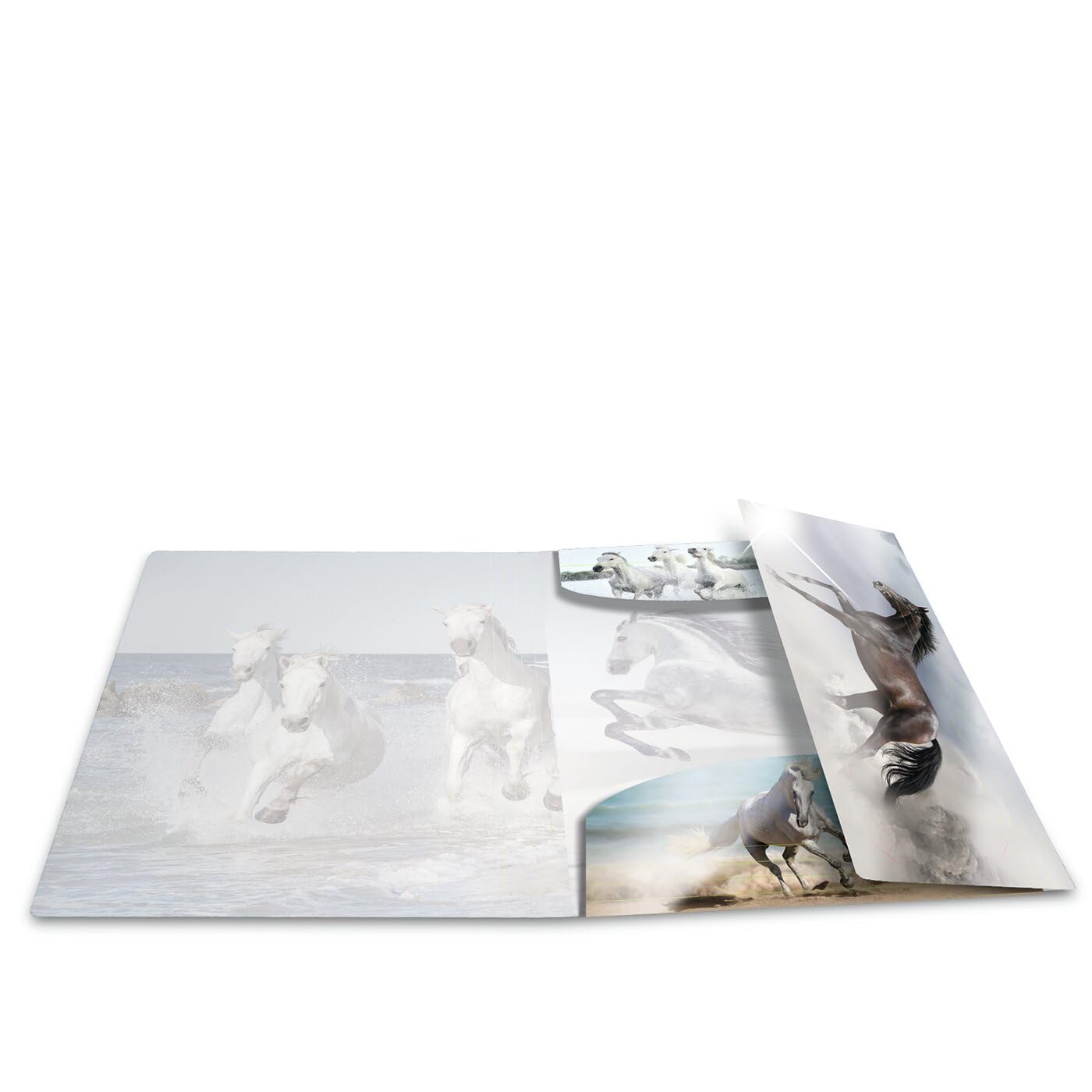 HERMA Portfolio Folders A4 Horse Set, 3 Pieces, Children's Corner Folder Made of Plastic with Animal Motif, High Gloss Look - Image 3