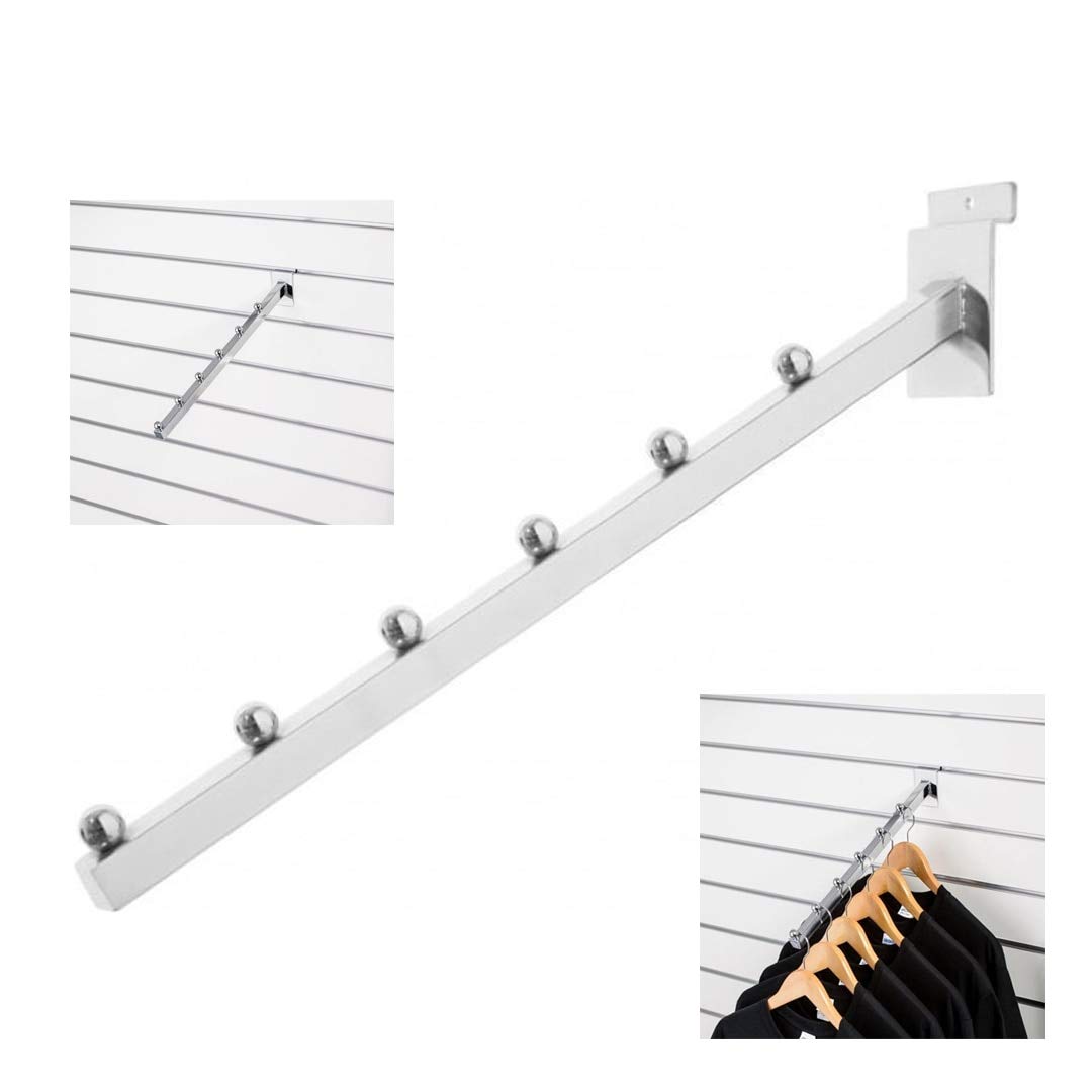 HeavyDuty 6 Ball Waterfall Display Arm for Slatwall – 410mm / 16″ (5)