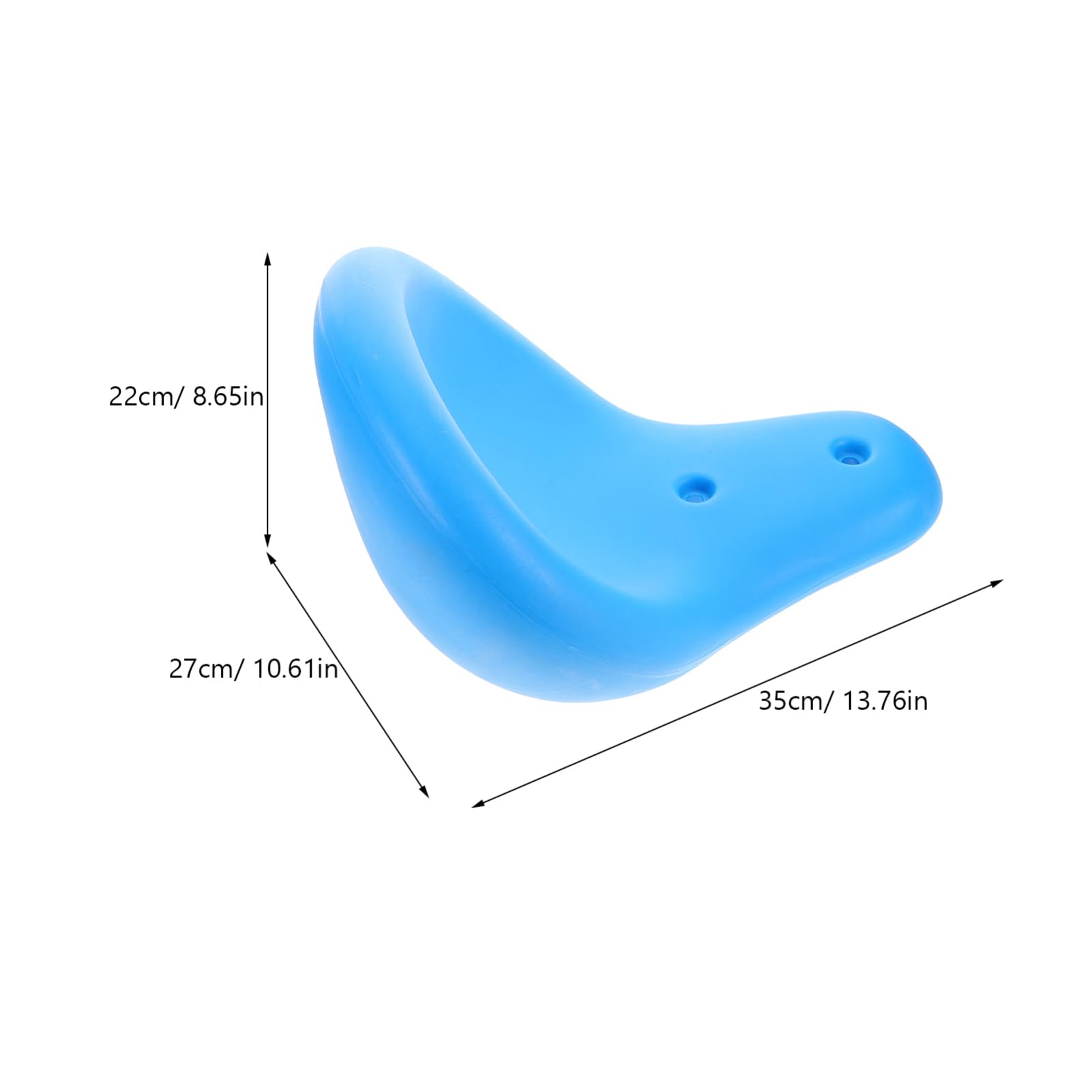 Hemoton Outdoor Playground Equipment Plastic Seesaw Seat Replacement for Kids Parks Community Areas, Yellow, 13.77 X 10.62 X 7.08 Inch, Comfortable and Easy to Install (Blue)