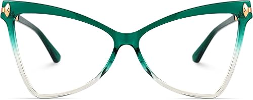 Zeelool Cristina ZOX481166 - Marco de gafas de gran tamaño con lente transparente sin receta para mujer