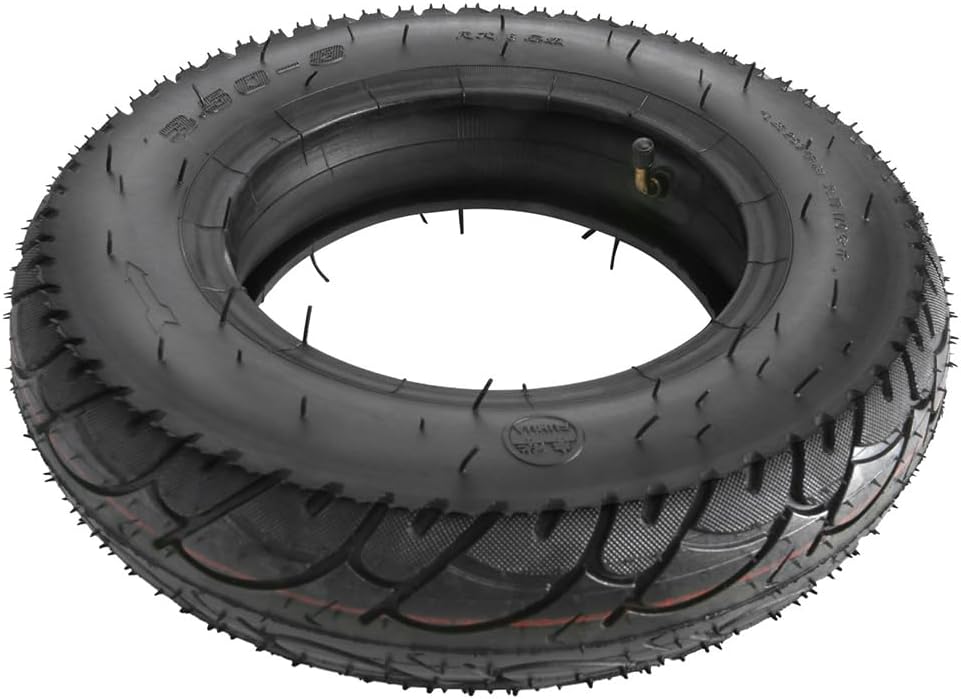 3.50-8 3.5-8 3.5x8 Street Tire Tubeless with Inner Tube TR87 Bent Valve Stem Tyre Tube Combo Replacement for Electric Scooter Mini Bike Trail Monkey Bike Z50R Z50A Z50 Z50RD MT50 Off-Road Motorcycle